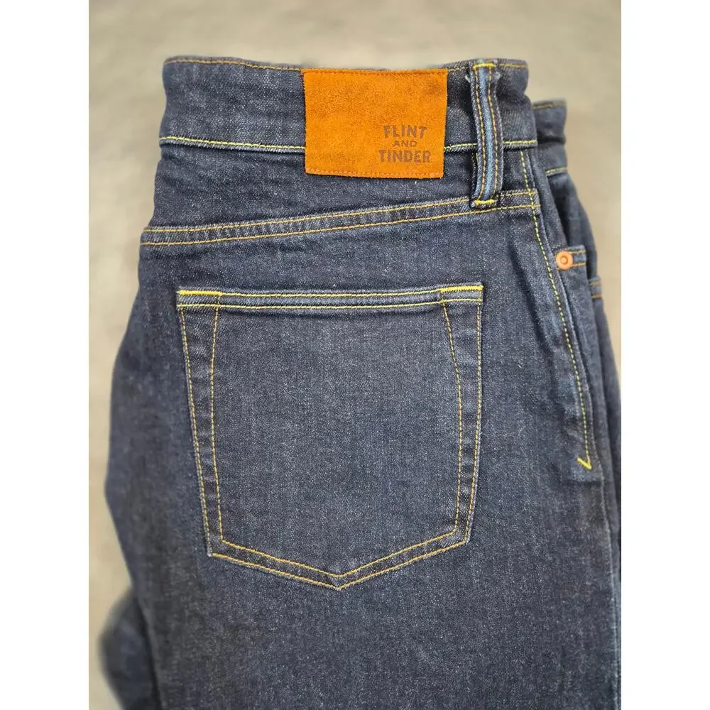 Flint and Timber Jeans Men's 30x30 Dark Wash Tapered Athletic Fit (1209)